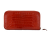 Hermes Azap Classique Wallet In Alligator Rouge De Coeur, back view